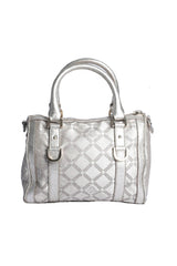 Versace Leather Trimmed Nylon Tote Bag