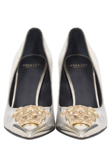 Versace Medusa Silver Pumps