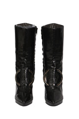 Versace Patent Leather EU 36 Boots