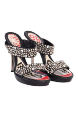 Versace Studded Black Mules