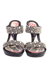 Versace Studded Black Mules