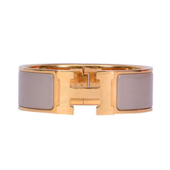 HERMES GREY CLIC CLAC H ENAMEL