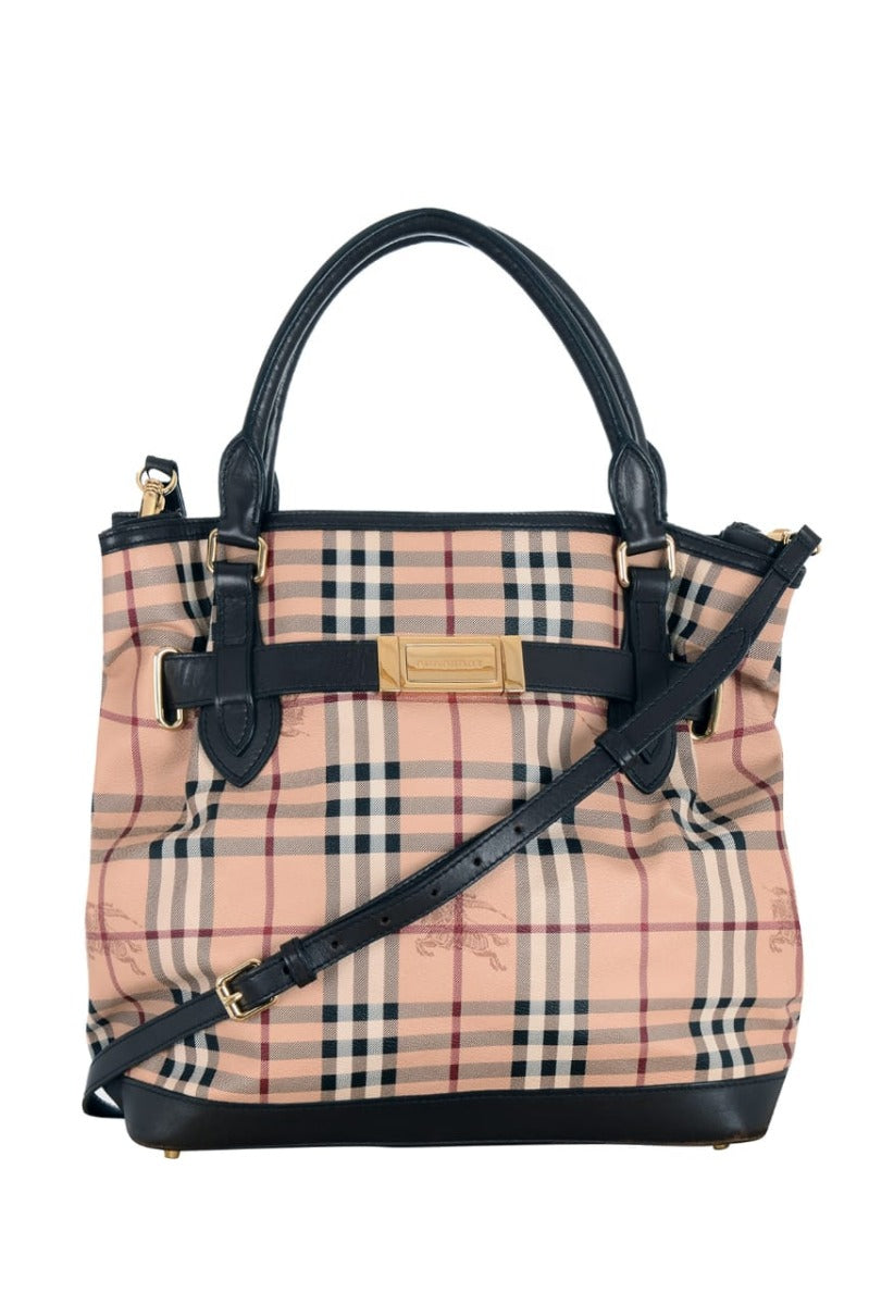 Burberry W Hay- Market Check Bag