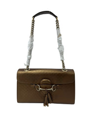 Gucci Emily Bronze Medium Handbag 