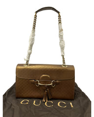 Gucci Emily Bronze Medium Handbag 
