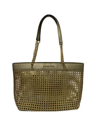 Michael Kors Large Woven Braided Leather Tote
