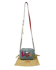 Christian Louboutin Blue Mini Rubylou Love Crossbody Bag