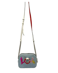 Christian Louboutin Blue Mini Rubylou Love Crossbody Bag