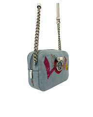 Christian Louboutin Blue Mini Rubylou Love Crossbody Bag