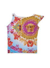 Young Versace Multi Colour Medusa Top