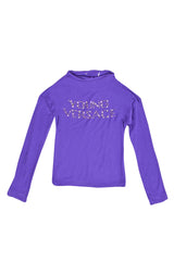 Young Versace Swarovski Logo Top