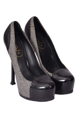 Ysltweedcaptoe Heels