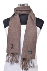 yves-saint-laurent-brown-100-pure-wool-scarf