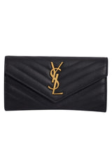 Yves Saint Laurent Cassandre Matelasse Flap Wallet
