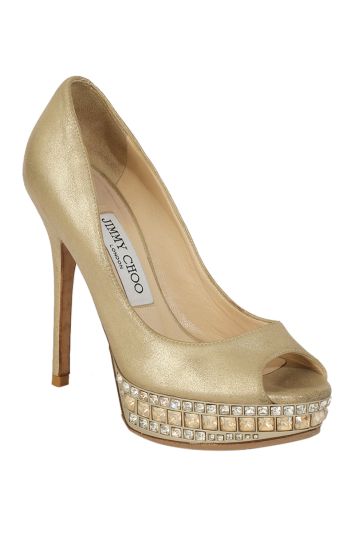 Photo of Gold bridal jimmy choo heels