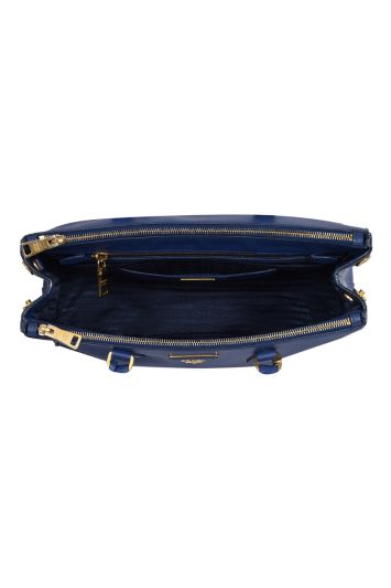 Black Medium Prada Galleria Saffiano Leather Bag | PRADA