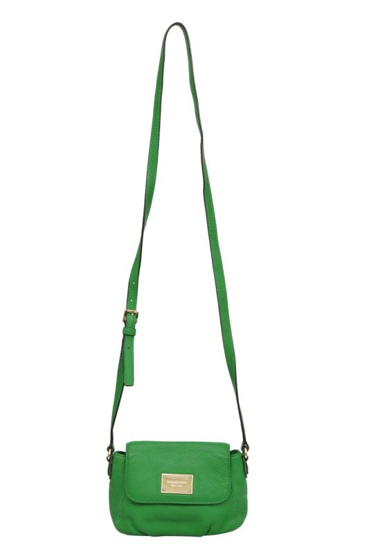 Michael Kors Green Leather Sling Bag