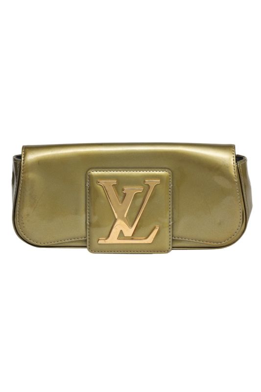 Louis Vuitton Gris Art Deco Vernis Sobe Clutch