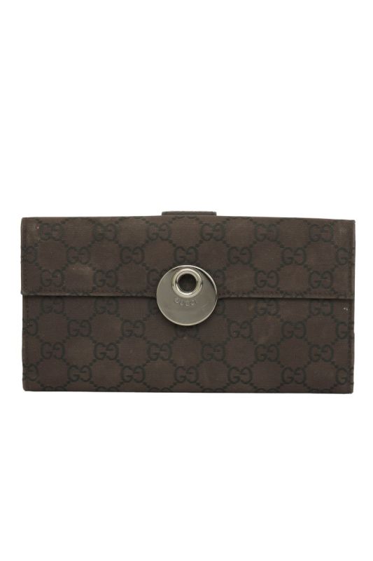 Gucci Brown Monogram Eclipse Wallet