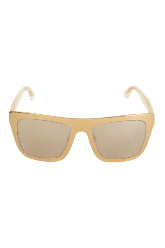 Dolce & Gabbana 18k Gold Square Sunglasses