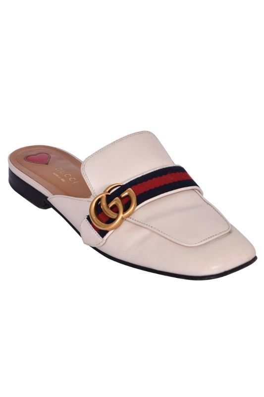 Gucci Leather Princetown Flat Mules