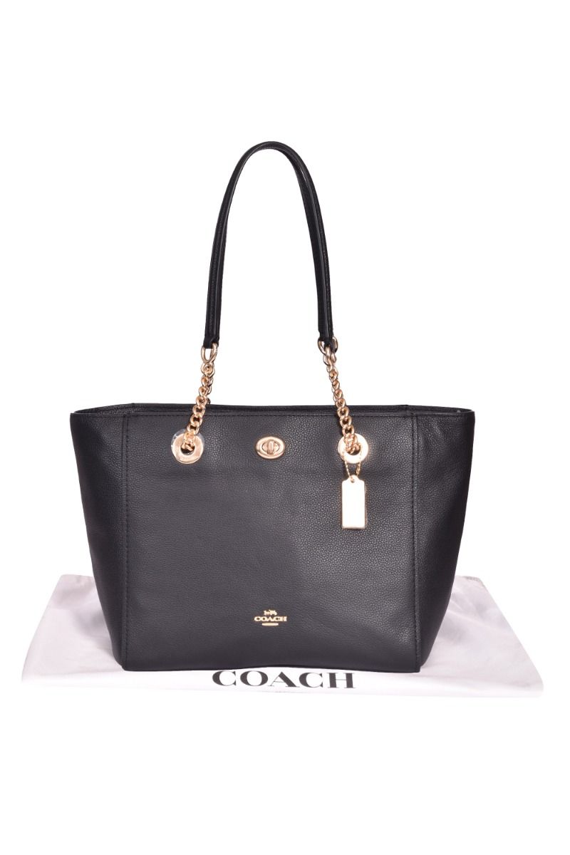 COACH BLACK TABBY BAG WITH GOLD DETAILS | Bags, Black coach purses, Coach  purses