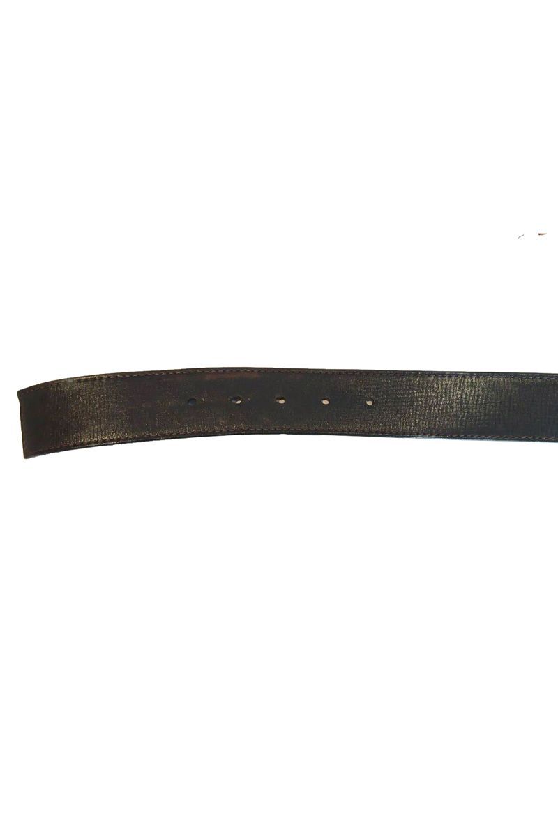 Initiales cloth belt Louis Vuitton Black size 90 cm in Cloth