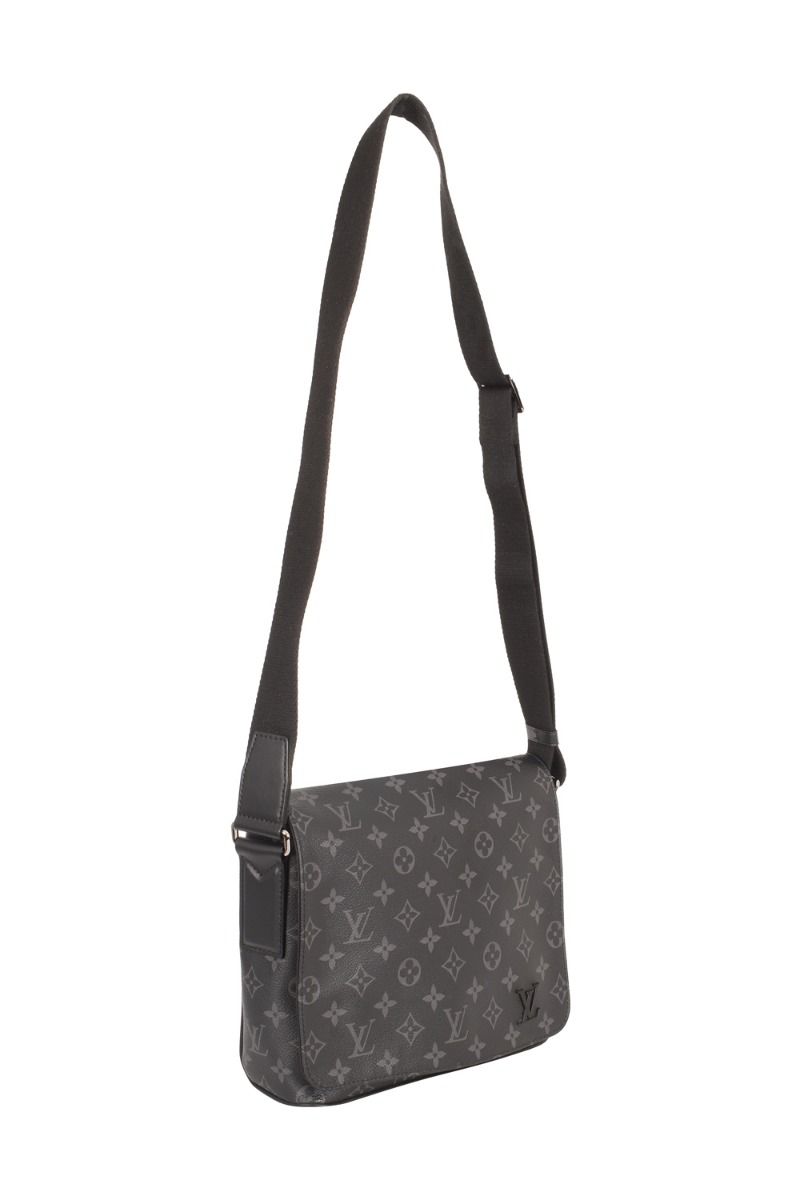 Louis Vuitton Black Monogram 'District' Messenger Bag