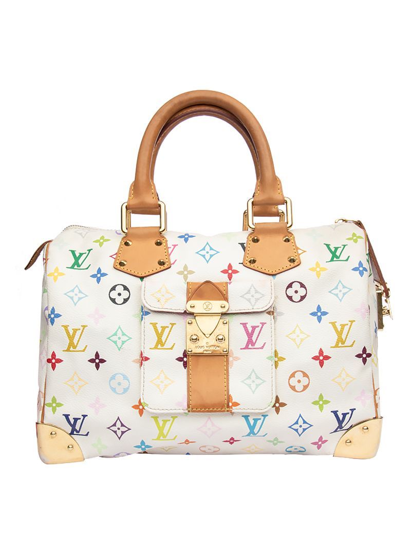 Louis Vuitton White Monogram Multicolore Speedy 30 - Shop Classic LV