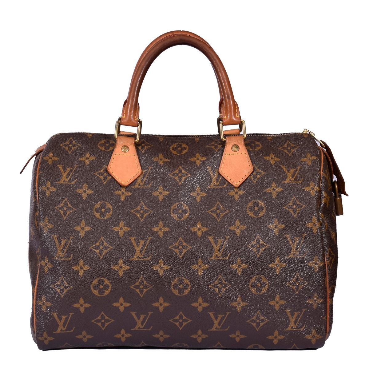 Louis Vuitton - Authenticated Speedy Bandoulière Handbag - Leather Brown For Woman, Good condition