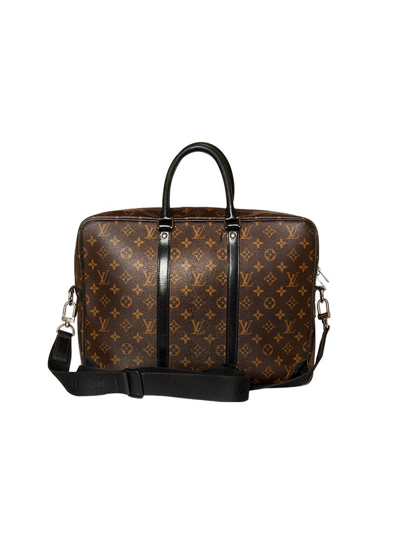 Porte documents voyage cloth bag Louis Vuitton Brown in Cloth - 26930538