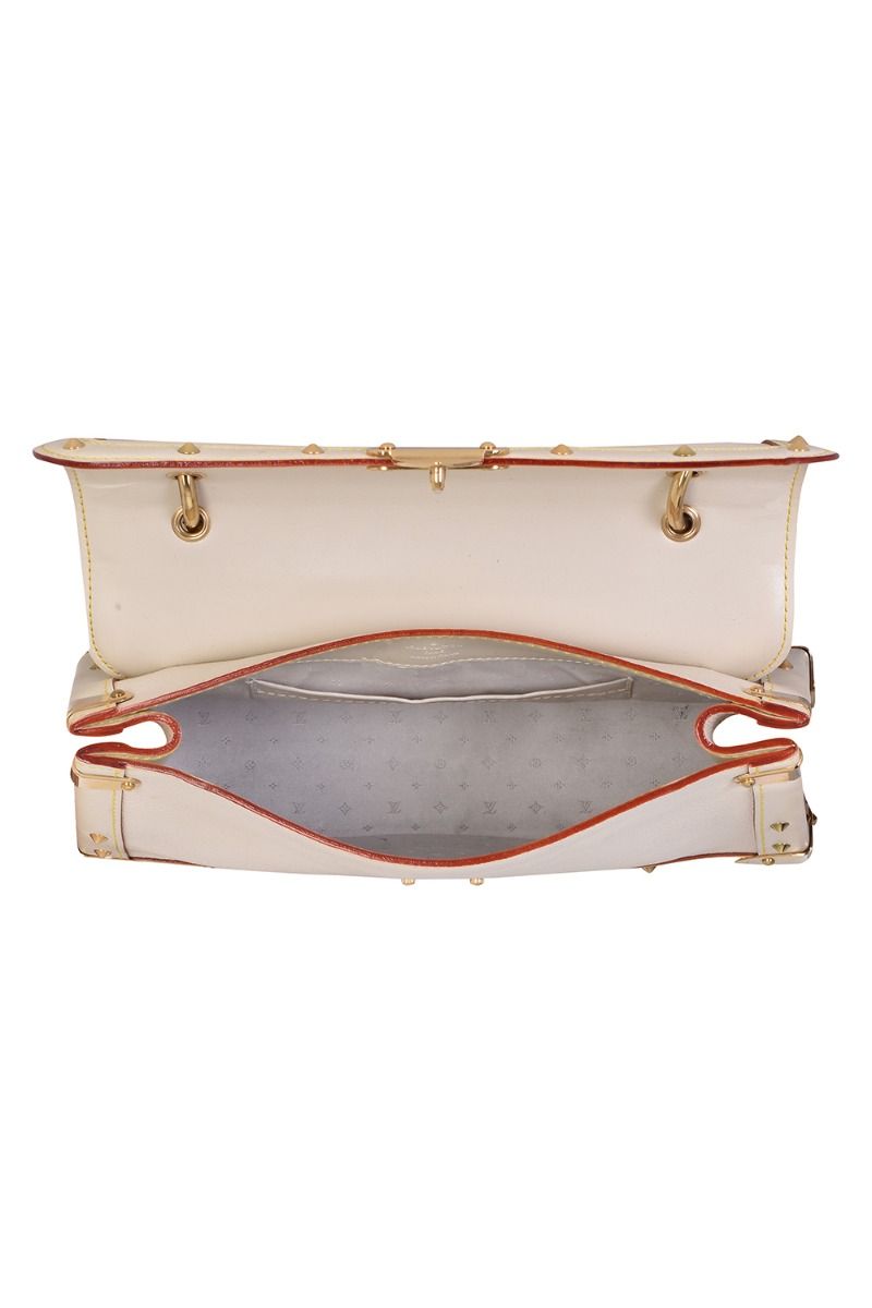 Gold Louis Vuitton Metallic Suhali Lockit MM Handbag – Designer