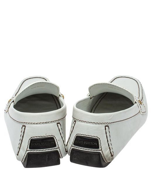 Louis Vuitton White Oxford Loafer - Size: 38.5 ○ Labellov ○ Buy