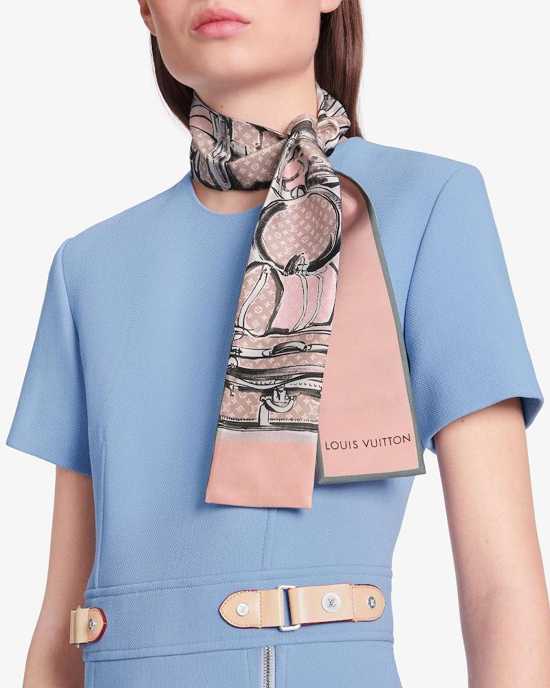 Louis Vuitton Silk Monogram Pop Bandeau Scarf (SHF-22136) – LuxeDH